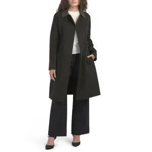 [新品] Theory Luxe New Divide Collar Coat Theory New Divide Wool & Cashmere Wrap Trench Coat | Bloomingdale's